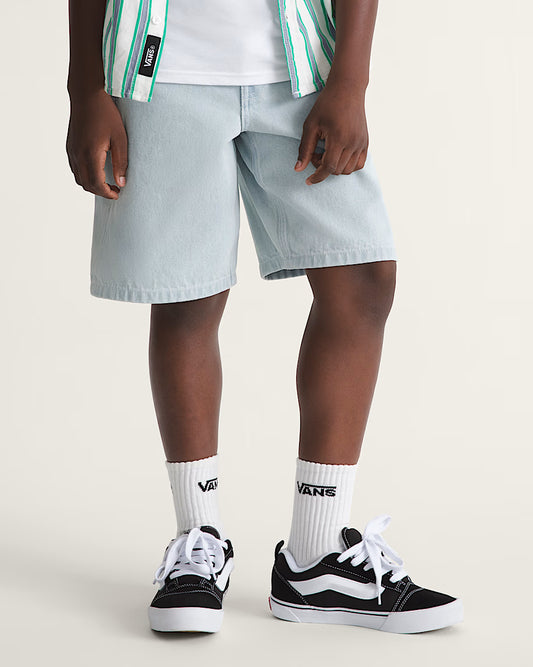 SHORT BOYS CHECK-5 BAGGY DENIM