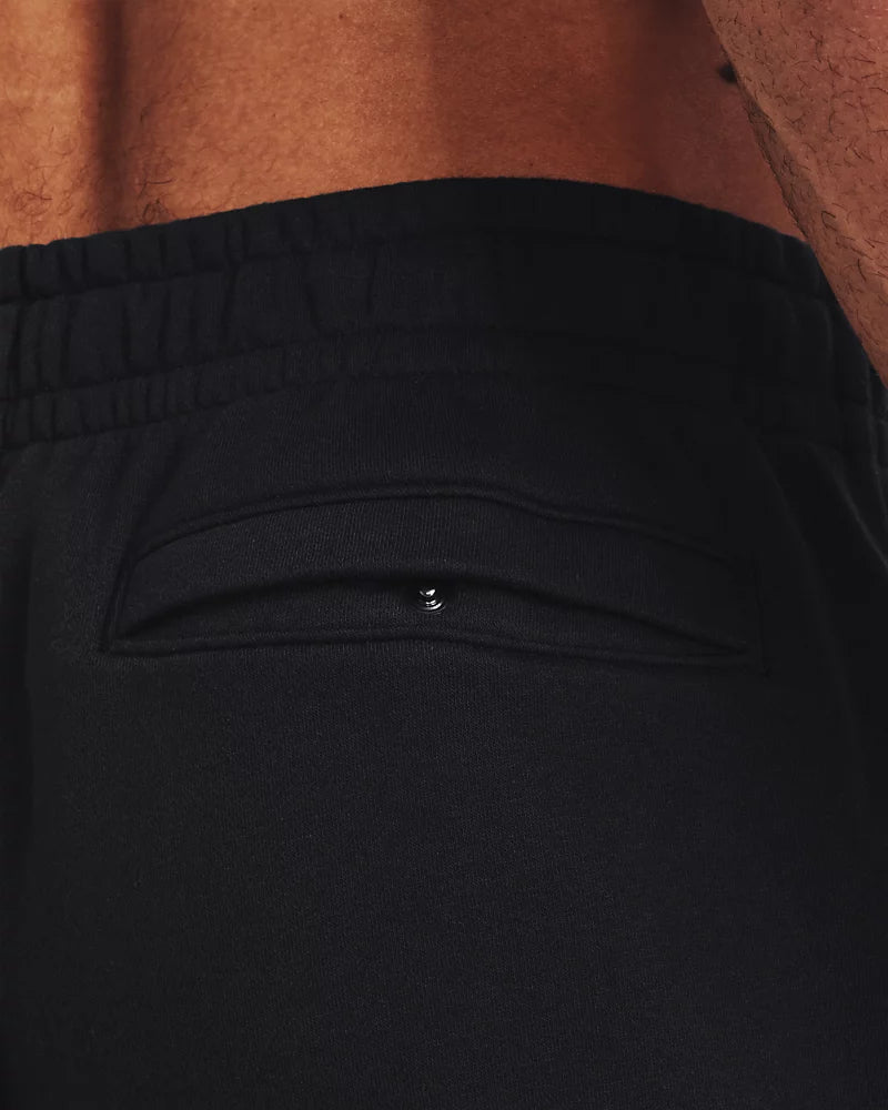 PANTALONI TUTA JOGGER UOMO UNDER ARMOUR ICON FLEECE IN MISTO COTONE – NERO / BIANCO