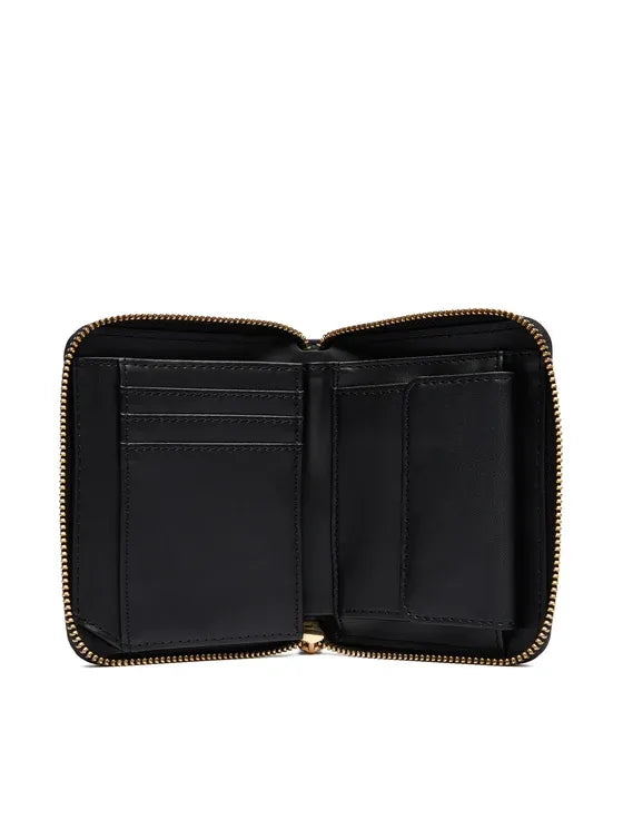 PORTAFOGLIO DONNA IN PELLE SINTETICA - NERO