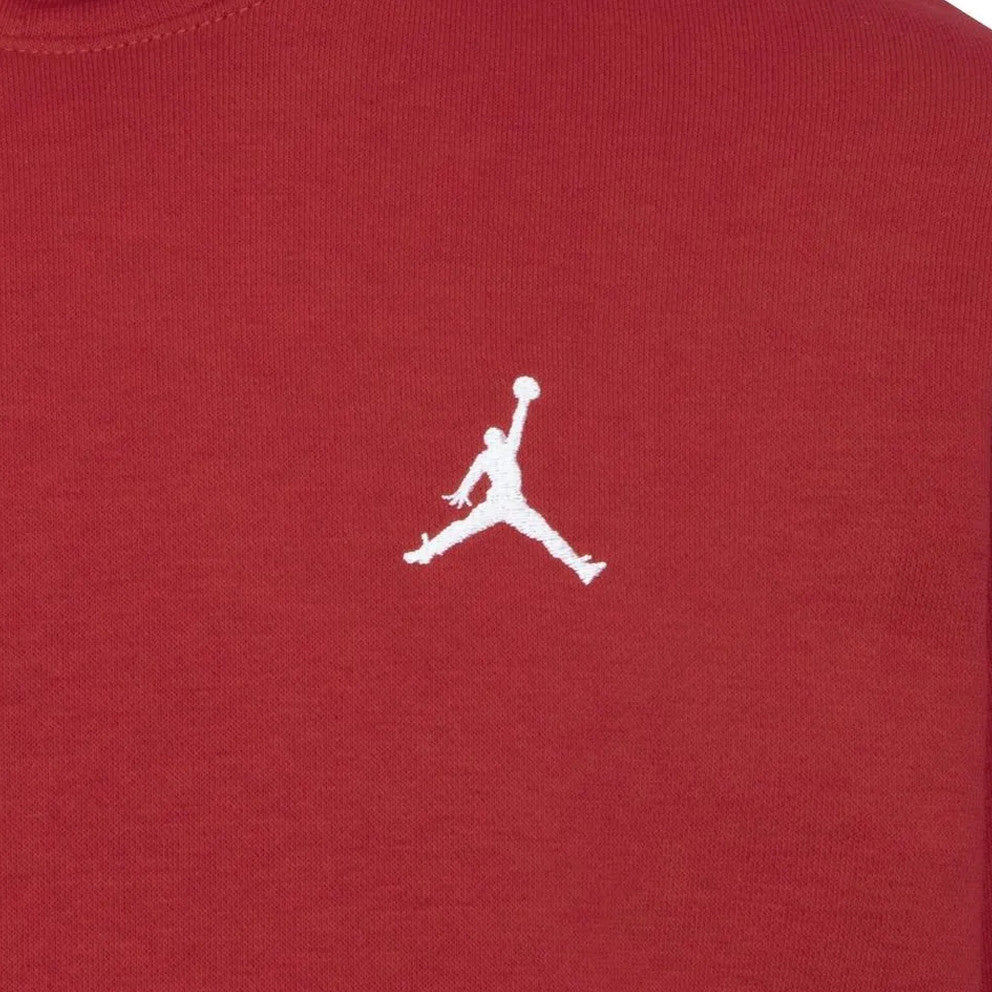 FELPA CON CAPPUCCIO RAGAZZO JORDAN BROOKLYN FLEECE – ROSSO - foto 4