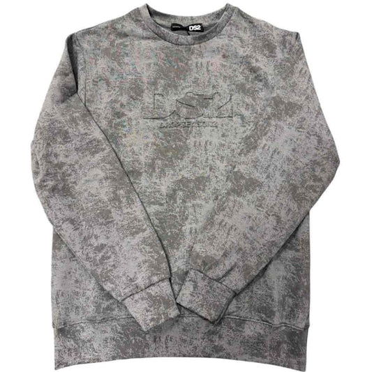FELPA UOMO DS2 STONE WASH COTONE – GRIGIO MALTINTO - foto 2