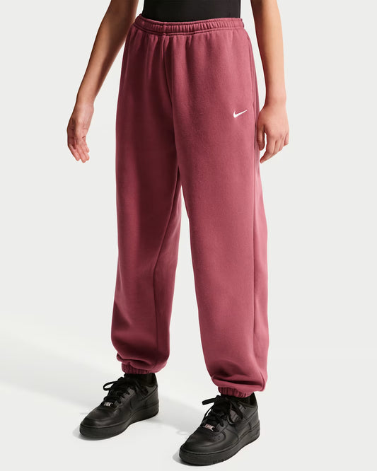 PANTALONI RAGAZZA NIKE STUDIO FLEECE AMPI – ROSA SMOKE