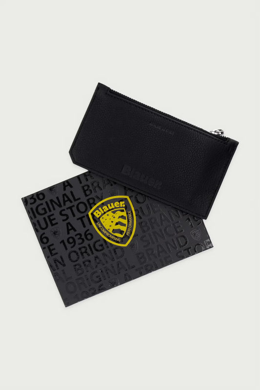 PORTAFOGLIO UOMO BLAUER IN PELLE – NERO