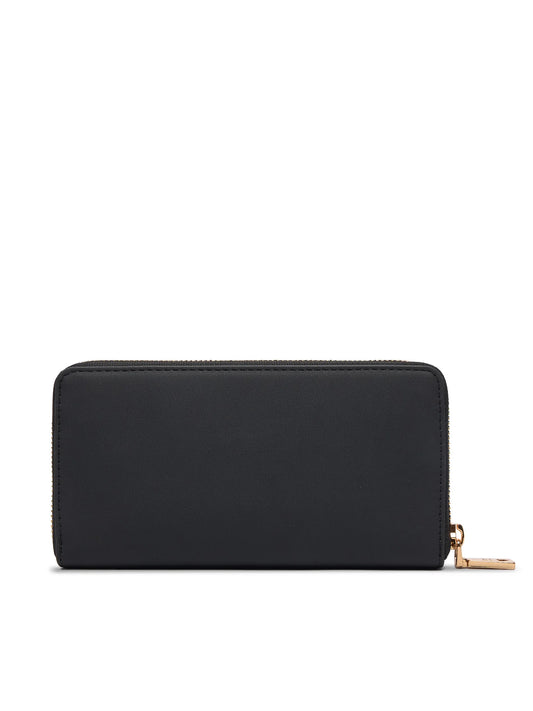 PORTAFOGLIO DONNA IN PELLE SINTETICA - NERO