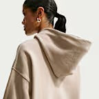 FELPA DONNA NIKE STUDIO FLEECE OVERSIZE CAPPUCCIO – BEIGE