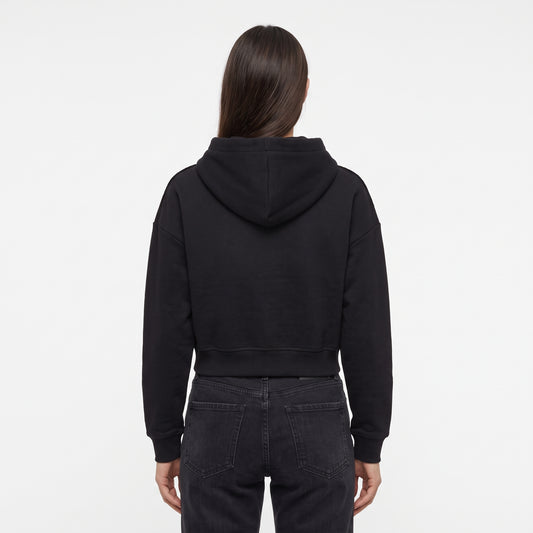FELPA CROPPED LOGO FULL ZIP