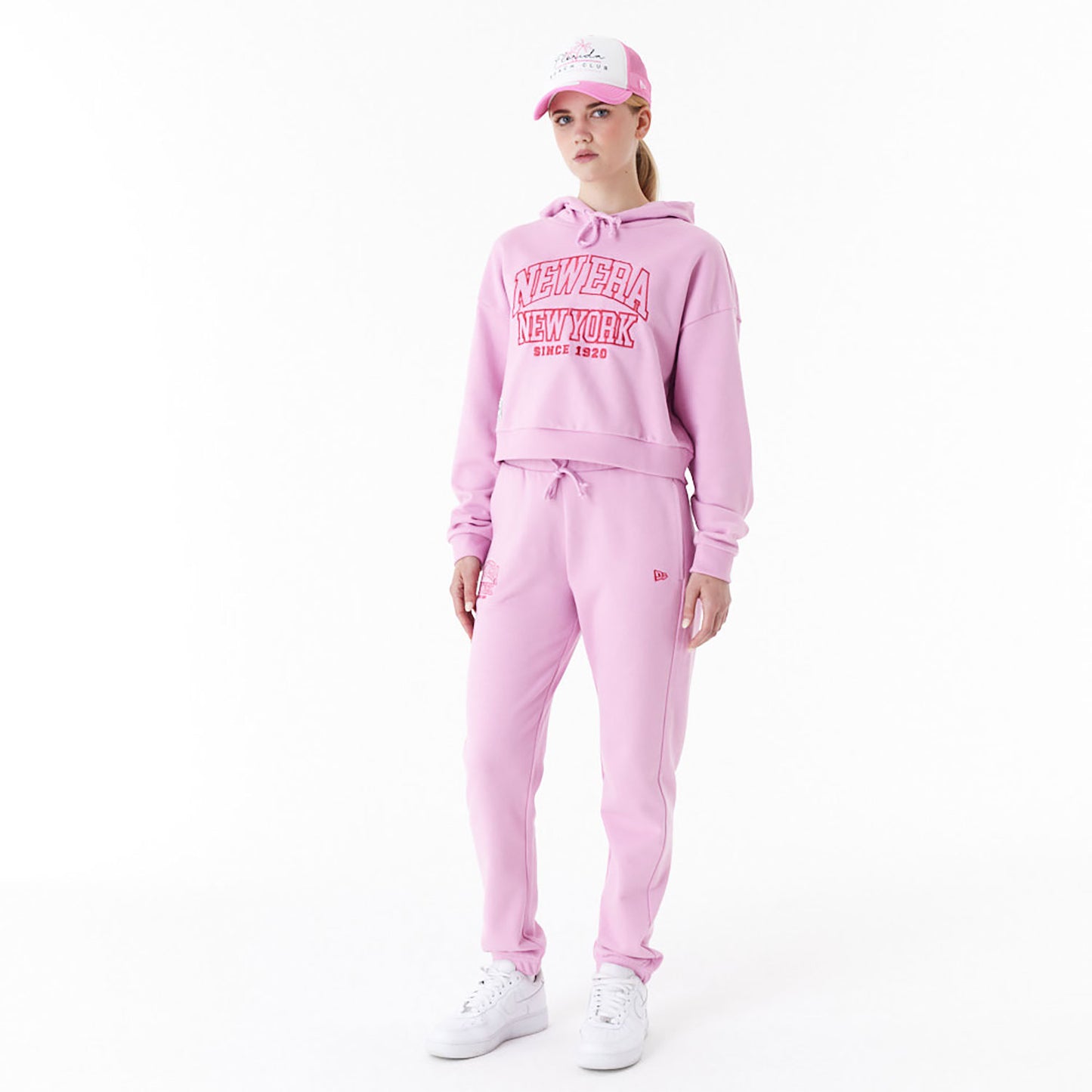 FELPA CROP ARCH WORDMARK