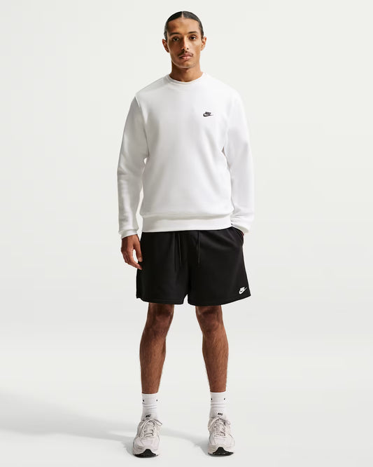 FELPA UOMO NIKE CLUB FLEECE CREW – BIANCO