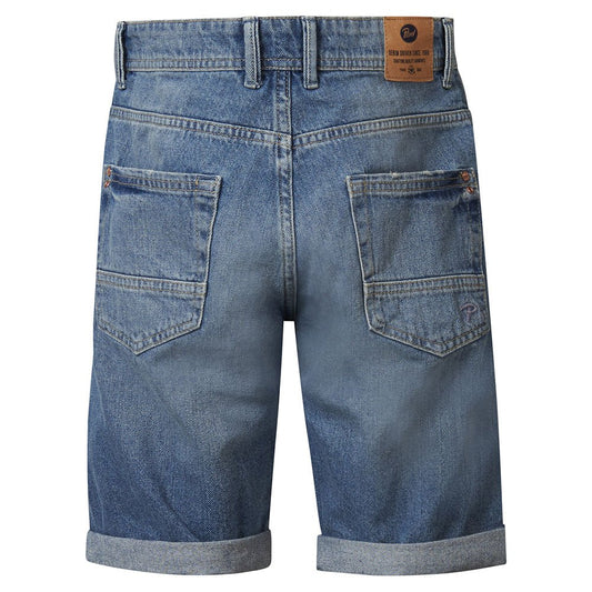 SHORT BOYD RIPPED REPAIRED DENIM