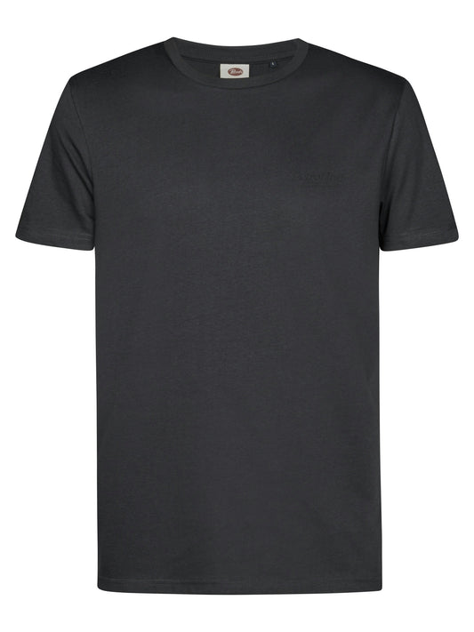 T-SHIRT UOMO IN COTONE PETROL INDUSTRIES GRIGIO ACCIAIO– REGULAR FIT