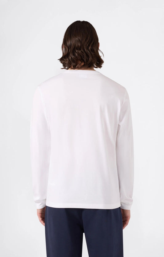 MAGLIA UOMO CHAMPION ICONS MANICA LUNGA – BIANCO