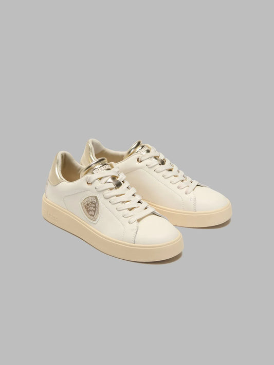 SCARPE DONNA BLAUER VICTORY01 LEM – BIANCO CREMA BLU - foto 2