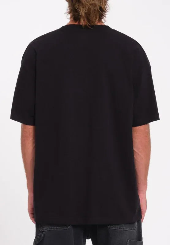 T-SHIRT UOMO VOLCOM STONE OVERSIZE – NERO - foto 3