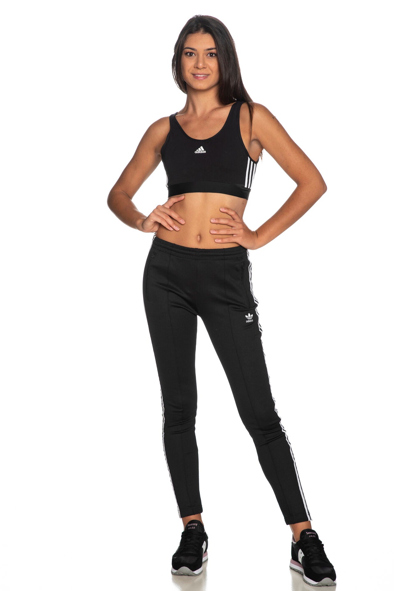 TOP CROP 3-STRIPES GYM RUNNING