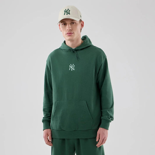 FELPA CON CAPPUCCIO NEW ERA NEW YORK YANKEES ESSENTIAL FLEECE – VERDE SCURO