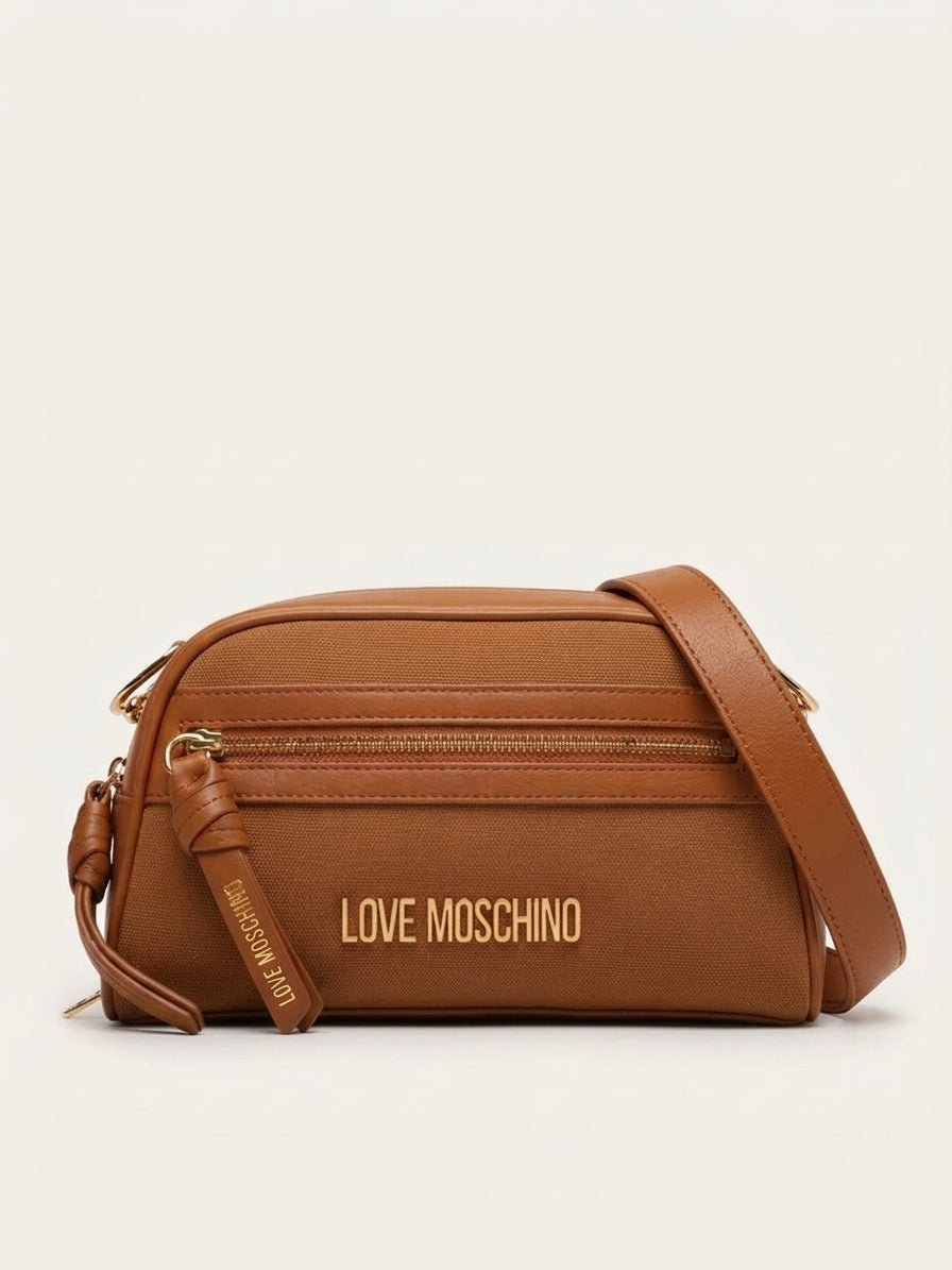 BORSA DONNA LOVE MOSCHINO TRACOLLA ZIP IN VELOUR