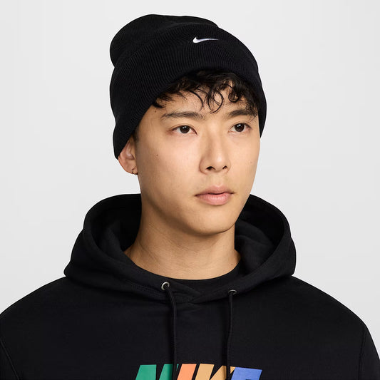 CAPPELLO UNISEX NIKE PEAK SWOOSH BEANIE – NERO