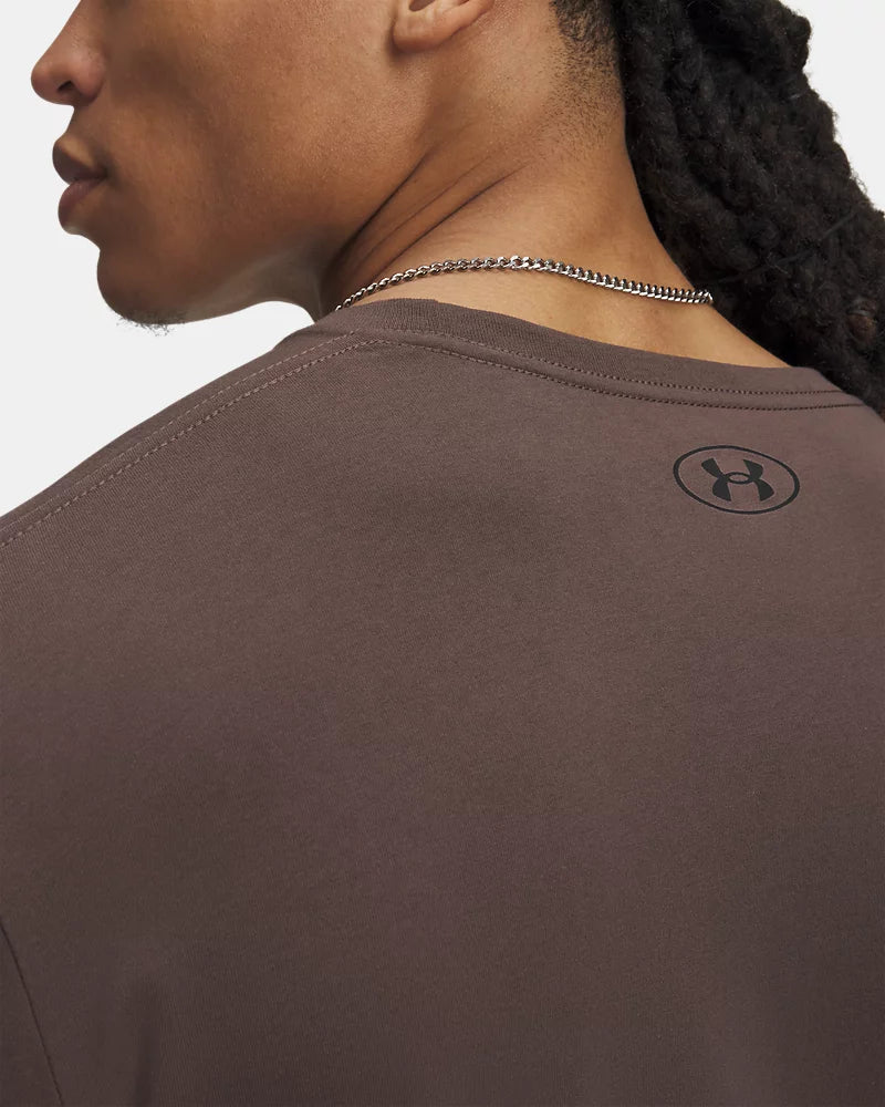MAGLIA UOMO UNDER ARMOUR LEFT CHEST LOGO SHORT SLEEVE – MARRONE