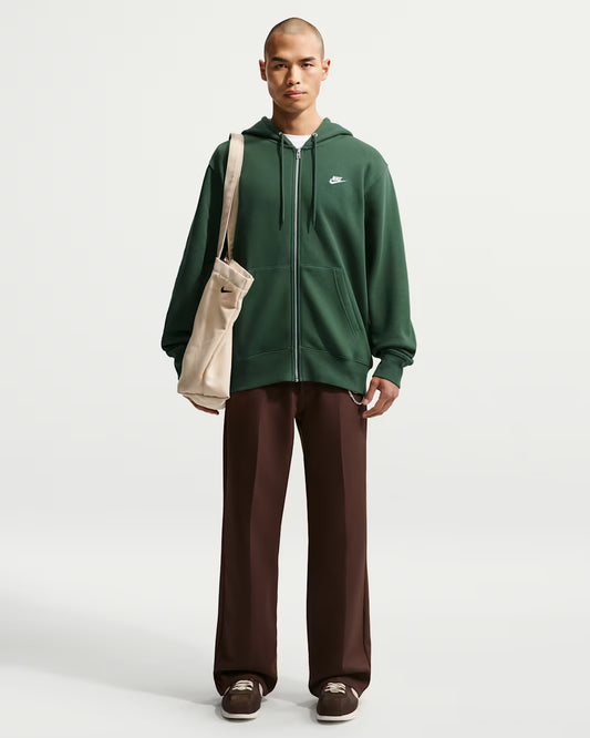 FELPA UOMO NIKE CLUB FLEECE FULL-ZIP – VERDE