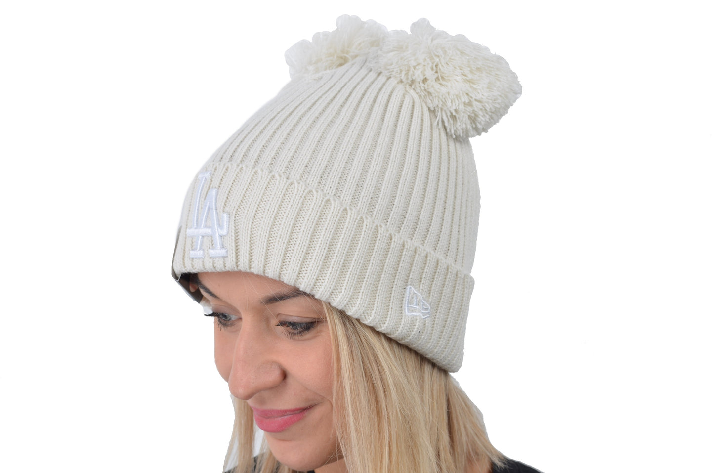 CUFFIA LA DODGERS DOUBLE POM