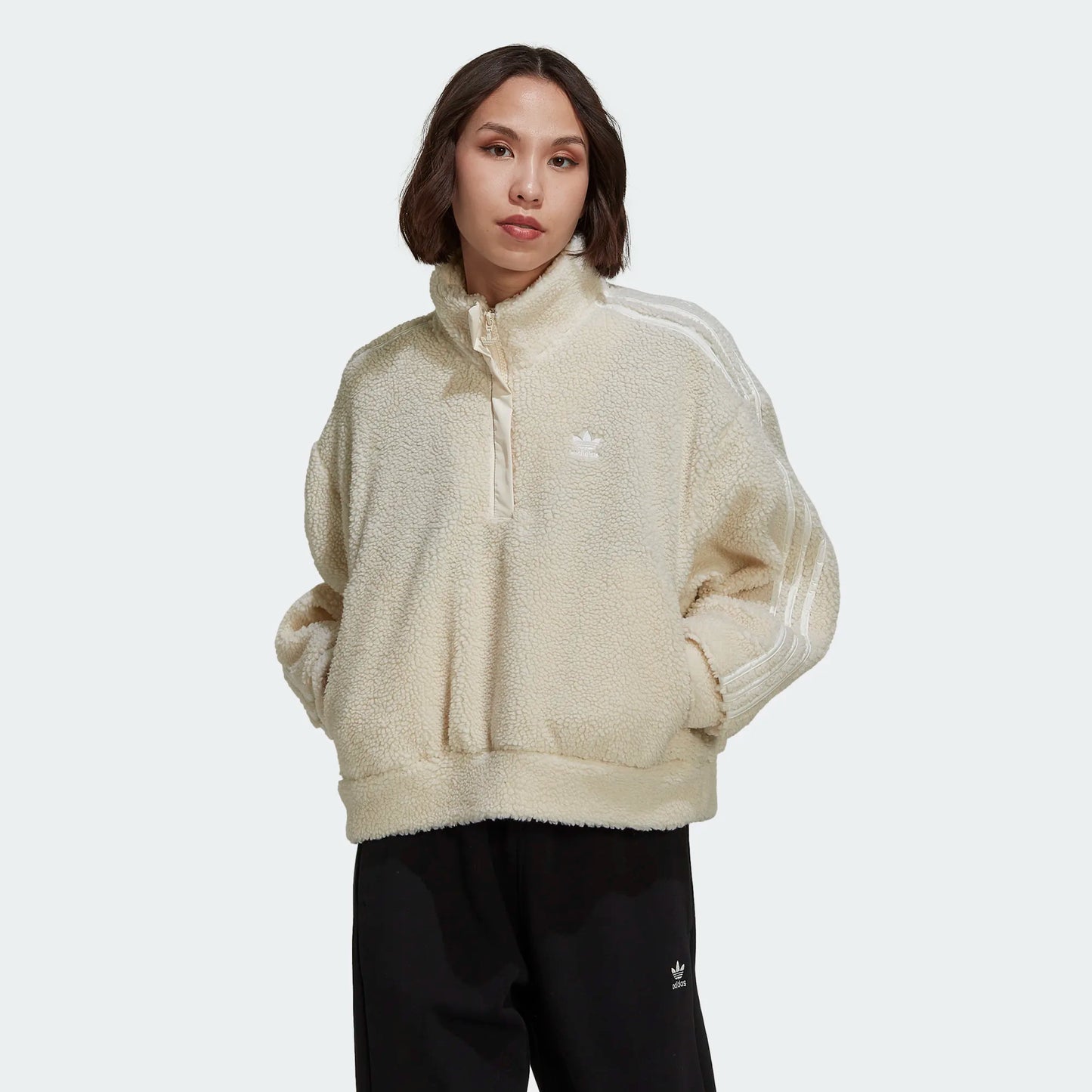 FELPA ADICOLOR CLASSICS HALF-ZIP FLEECE