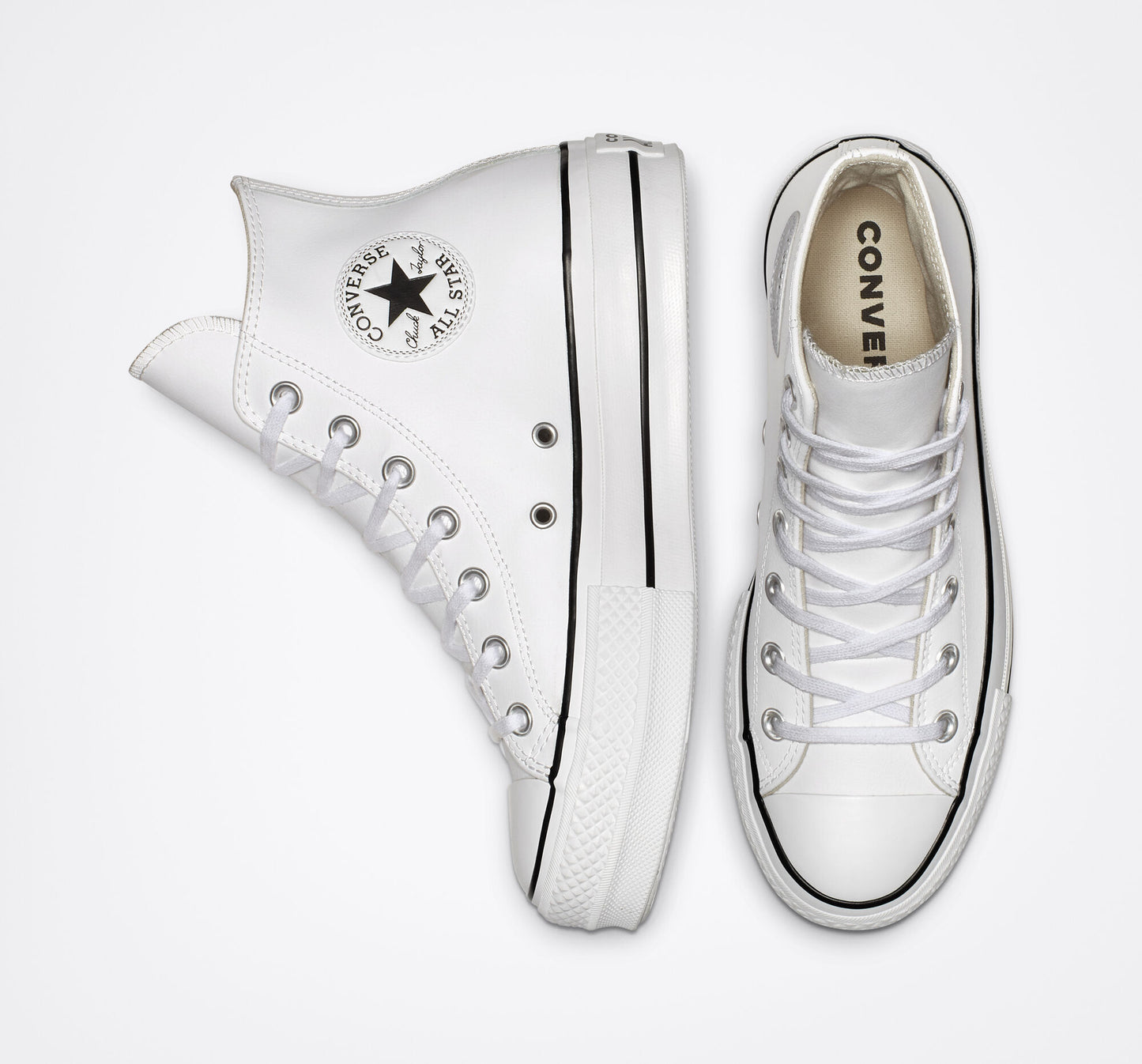 SCARPE CHUCK TAYLOR PLATFORM LEATHER