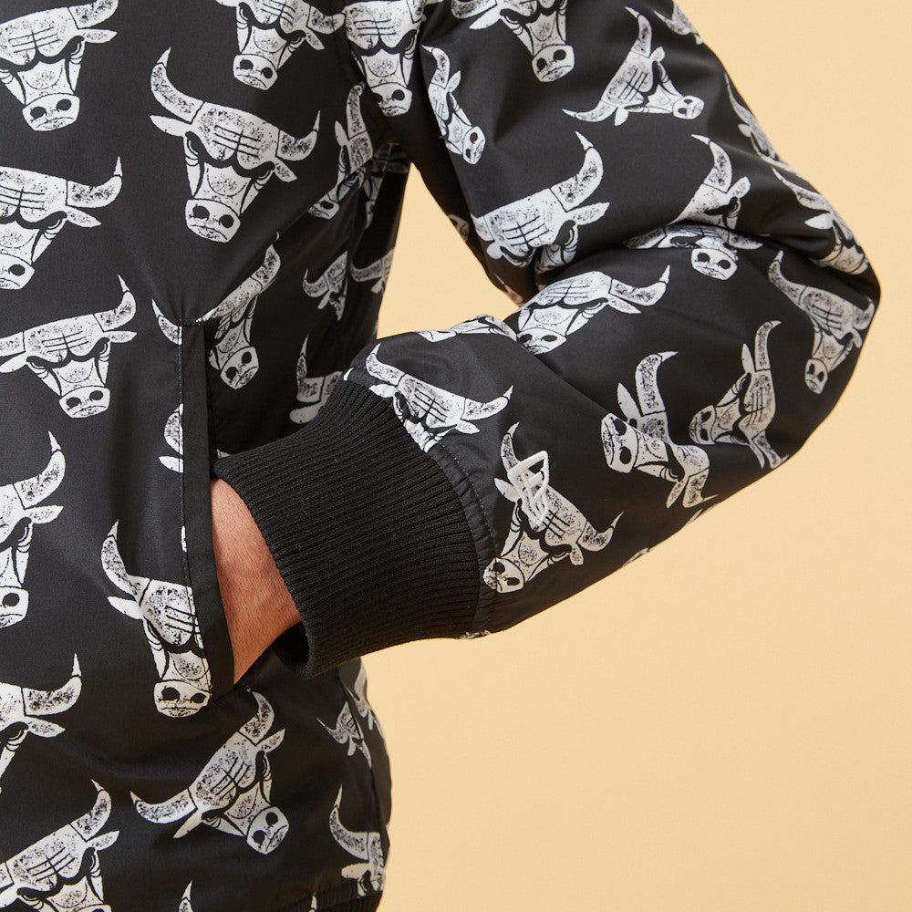 BOMBER CHICAGO BULLS LOGO PRINT