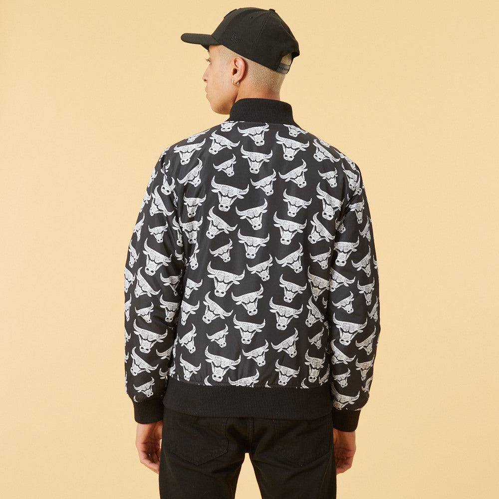 BOMBER CHICAGO BULLS LOGO PRINT