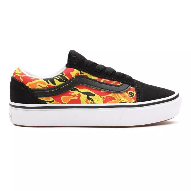 SCARPE KIDS FLAME CAMO COMFYCUSH OLD SKOOL