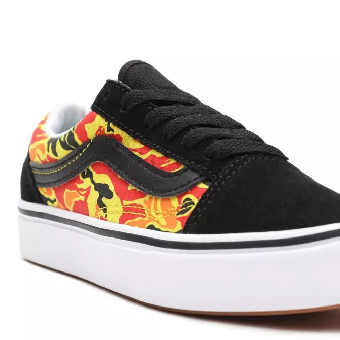 SCARPE KIDS FLAME CAMO COMFYCUSH OLD SKOOL