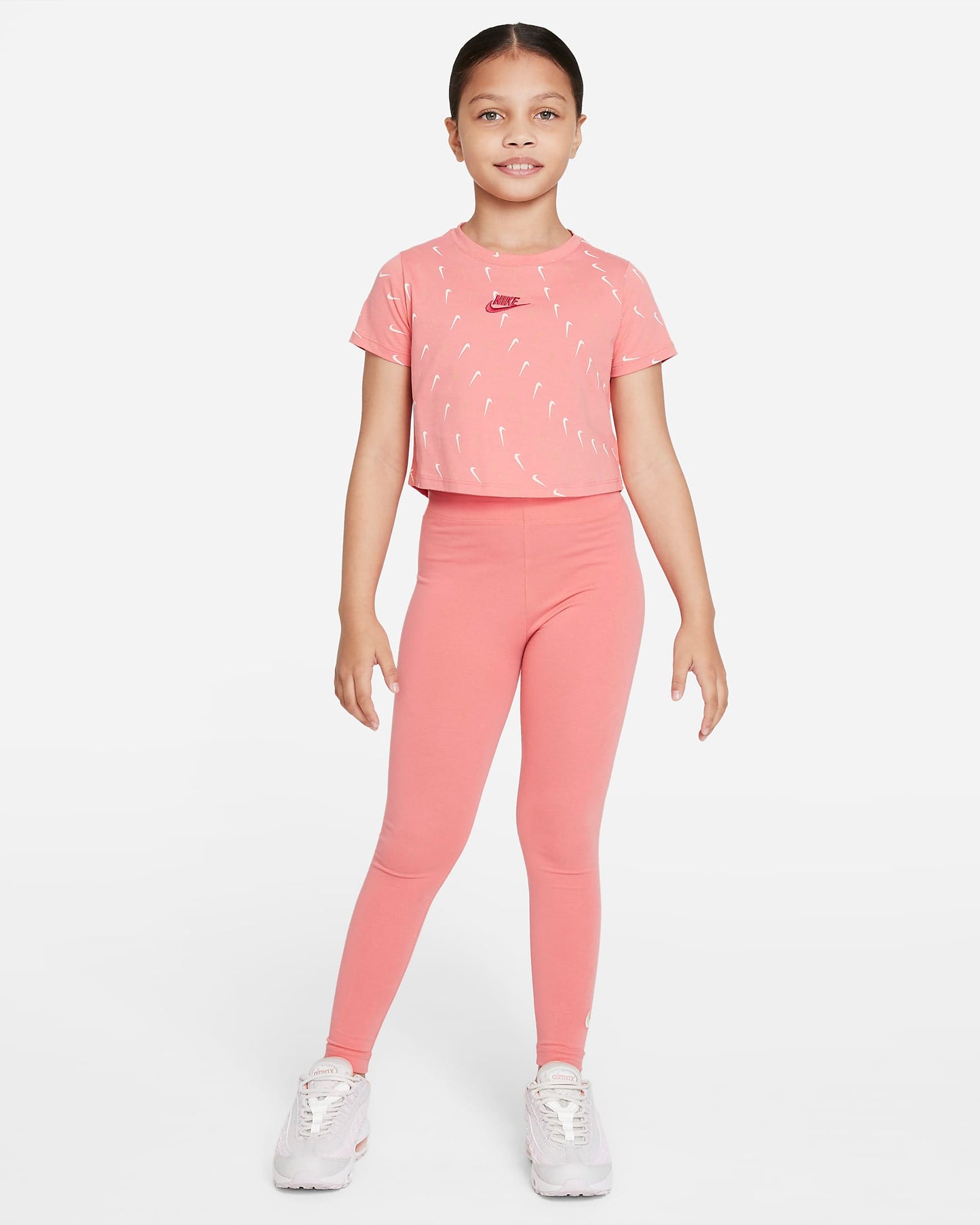 T-SHIRT GIRLS SWOOSH REPEAT