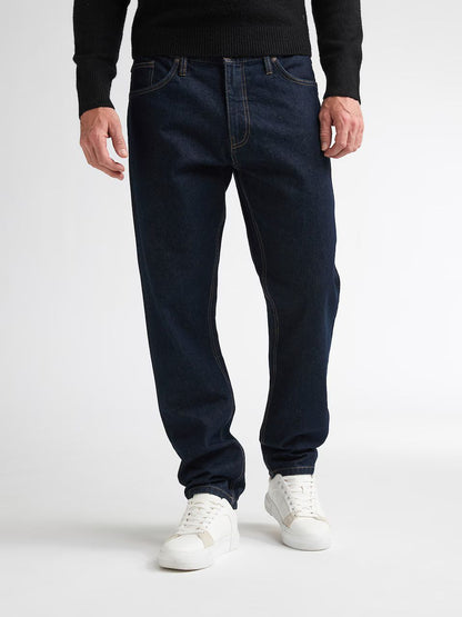JEANS UOMO PETROL INDUSTRIES IN DENIM ELASTICIZZATO – DARK INDIGO / BLU SCURO