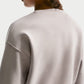 FELPA BAMBINA NIKE SWOOSH BOXY GIROCOLLO – GRIGIO