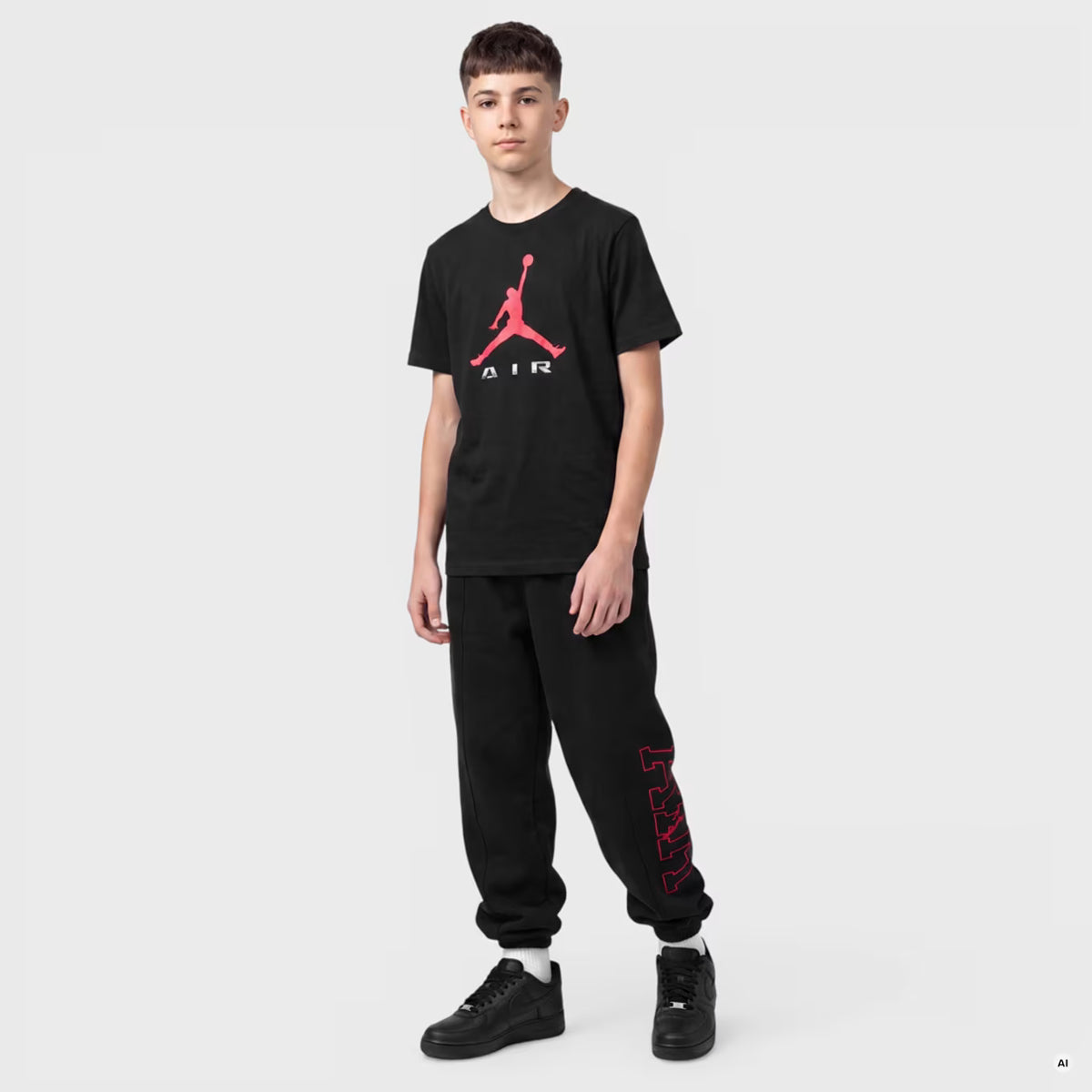 T-SHIRT RAGAZZO JORDAN BROOKLYN GRAPHICS – NERO