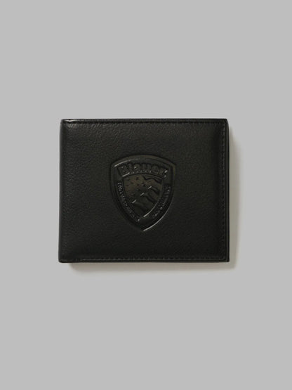 PORTAFOGLIO UOMO BLAUER IN PELLE – NERO