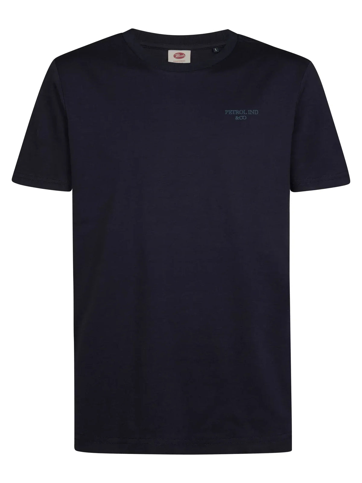 T-SHIRT UOMO IN COTONE PETROL INDUSTRIES ROYAL NAVY – REGULAR FIT CON STAMPA PETTO