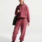 FELPA RAGAZZA NIKE STUDIO FLEECE CROP FULL ZIP – ROSA SMOKE