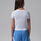 T-SHIRT RAGAZZA JORDAN JUMPMAN SPORT RIBBED – BIANCO