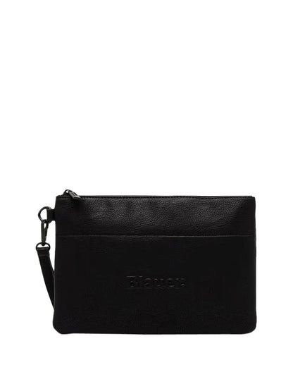 POCHETTE UOMO BLAUER BROAD IN ECOPELLE – NERO