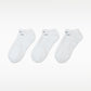 CALZE UNISEX NIKE EVERYDAY CUSHIONED 3 PACK – BIANCO