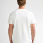 T-SHIRT UOMO IN COTONE PETROL INDUSTRIES ANTIQUE WHITE MELEE– REGULAR FIT CON STAMPA PETTO