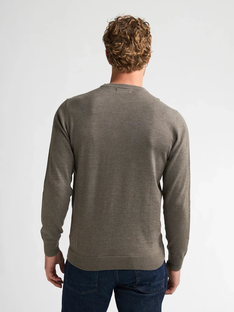 MAGLIONE UOMO GIROCOLLO IN MAGLIA FINE MOSSY STONE PETROL INDUSTRIES – REGULAR FIT