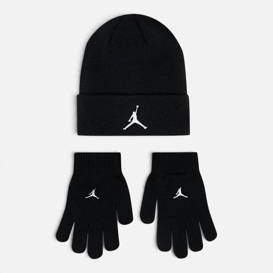SET BAMBINO JORDAN ESSENTIALS CUFFIA E GUANTI – NERO