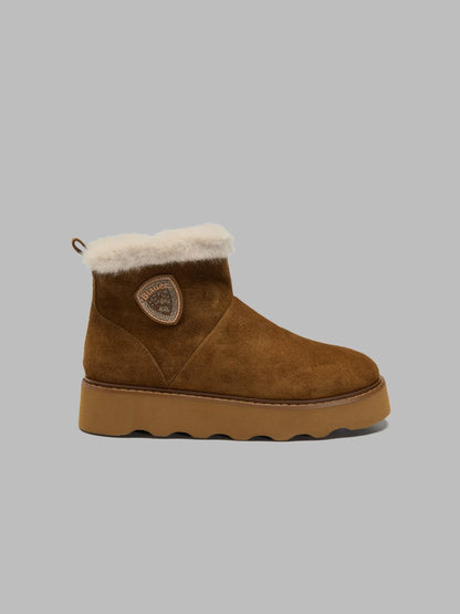 STIVALETTI DONNA BLAUER KYLE01 IN CAMOSCIO – MARRONE
