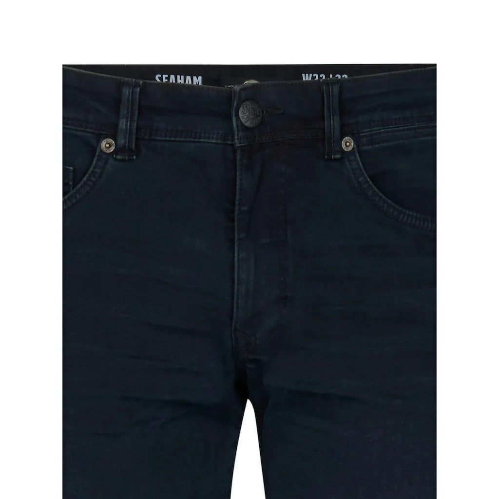 JEANS SLIM FIT UOMO PETROL INDUSTRIES SEAHAM ESSENTIALS – DARK BLUE