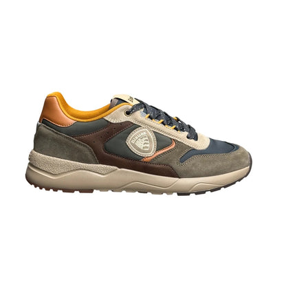 SCARPE UOMO BLAUER OZARK 02 IN CAMOSCIO – VERDE TAUPE