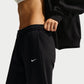 PANTALONI DONNA NIKE STUDIO FLEECE BORDO APERTO – NERO
