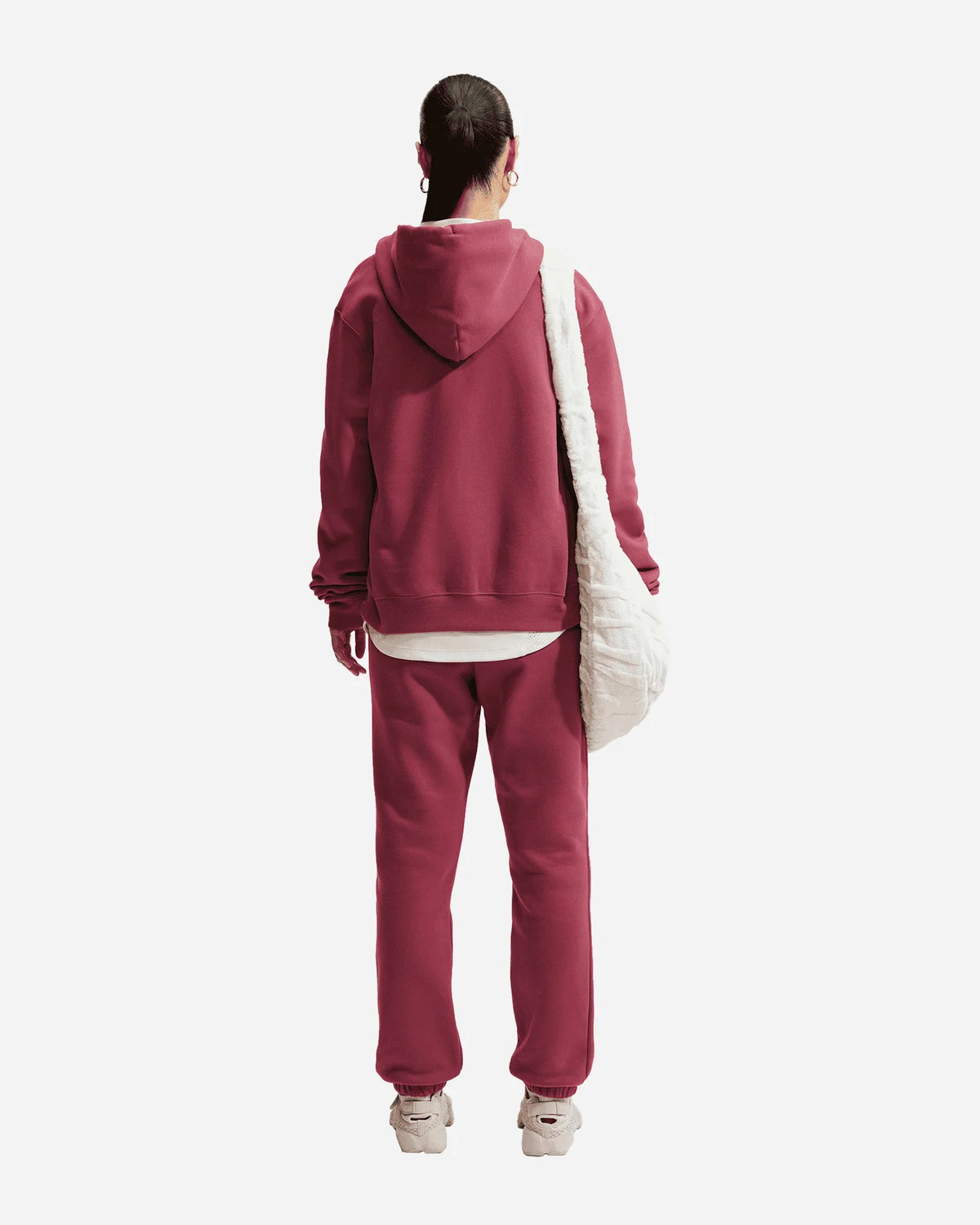 PANTALONI TUTA DONNA NIKE STUDIO LOGO FLEECE – ROSA SMOKE