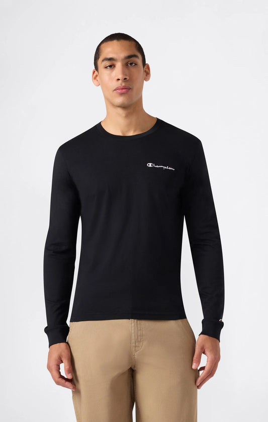 T-SHIRT UOMO CHAMPION ICONS MANICA LUNGA – NERO