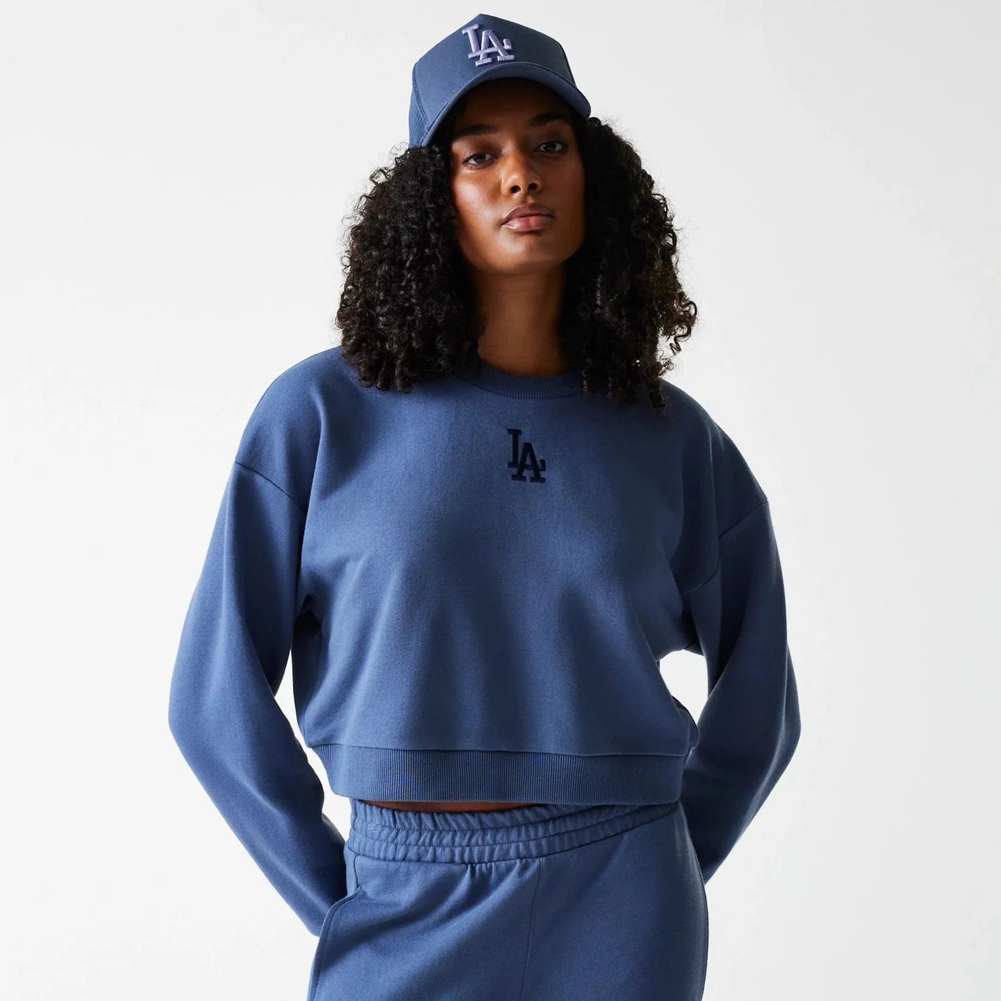 FELPA CROP LA DODGERS MLB ESSENTIAL MIDI